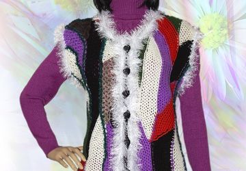 Жилет крючком Амазонка.