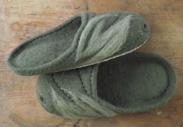 тапочки из 100% шерсти