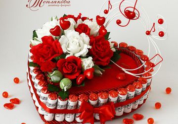 Конфетное сердце "МЕЛОДИЯ ЛЮБВИ"