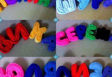 Вязаные игрушки, мобили, буквы