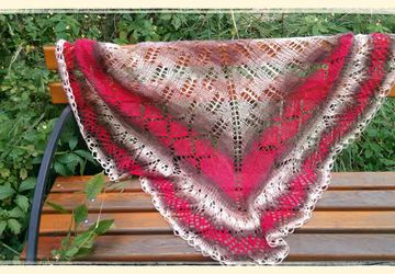 Шаль "Ягодный десерт"