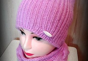 Комплект шапочка и снуд