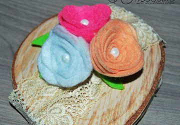 Повязка на голову "Нежный букетик"