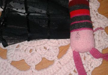 Коврик ручной работы.Выполненных из трикотажный пряжи.