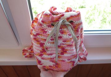 Рюкзак связанный крючком