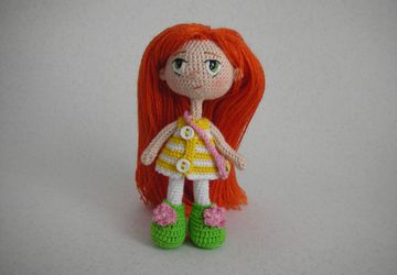 Авторская вязаная кукла "Маришка"
