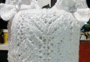 Ажурная шапочка с ушками