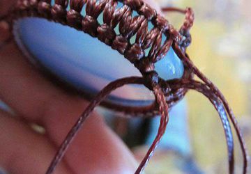 Оплетение камней, мастер-класс по украшениям