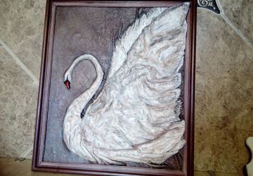 Картины из натуральной кожи