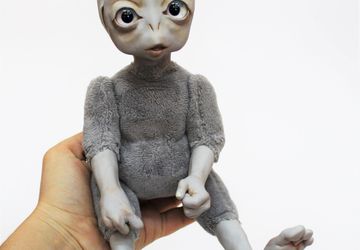 Сеня инопланетянин. Интерьерная кукла.