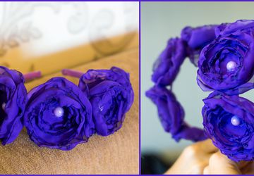 Ободок фиолетовый