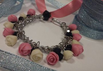браслет с розами