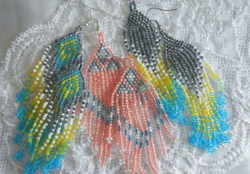 Мастер-класс "Серьги из бисера""