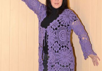 Кардиган " Сиреневая дымка "