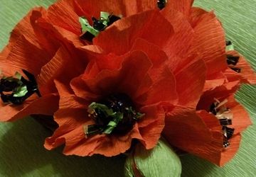 Цветы из конфет