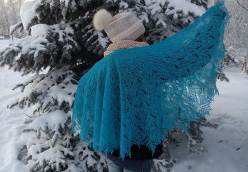 Шаль "Жакаранда"