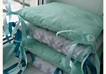 Бортики-подушки в детскую кроватку