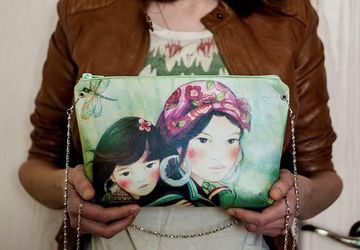 Брошь Cова Букля из полимерной глины