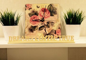 Часы "Розы и Париж"