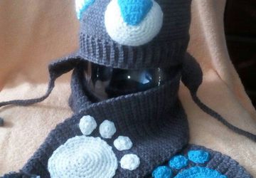 Шапка-Мишка + шарф