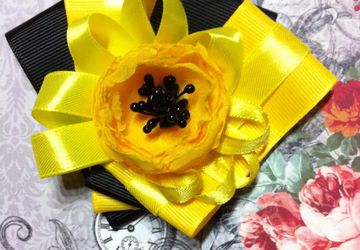 Брошь "Лимонный рай"