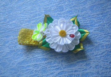 ромашка с бабочкой