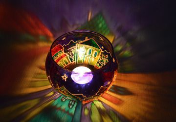 Ваза-подсвечник "Ночной город"