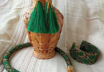 Комплект "Изумрудный питон"