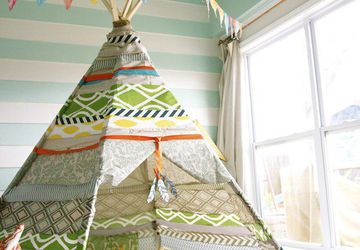 ТИПИ ИЗ ТКАНИ ДЛЯ ДЕТСКИХ КОМНАТ БЕЗ ШИТЬЯ