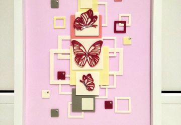 Композиции из фоамирана Геометрия в розовом