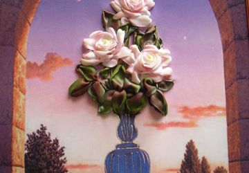 Розы в окне