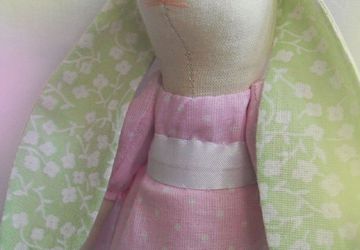 Тильда зайка в пастельных тонах "Ариша"