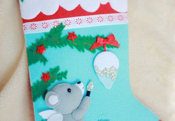 Рождественский сапожок для подарков