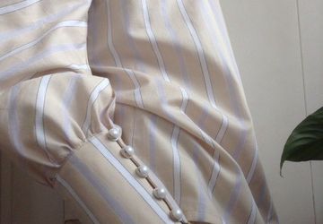 Блузка из хлопка в полоску