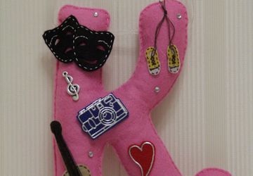 Буквы-инициалы, Цифры из фетра