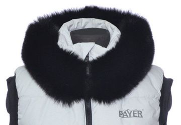 Опушка из меха черного песца