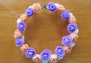 Венок на голову из цветов