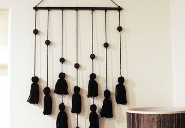 Шикарное панно из кисточек своими руками