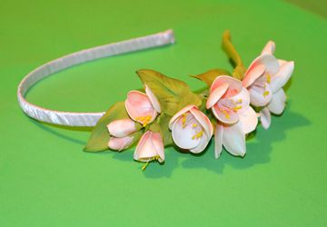 Ободок Цвет вишни