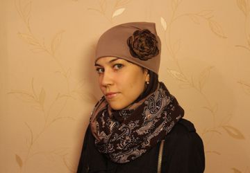 Комплект снуд и шапка "Незнакомка"