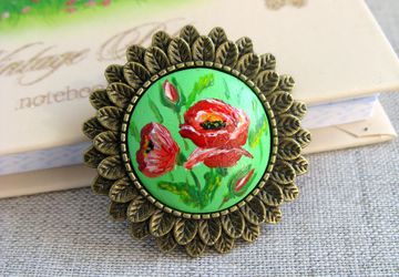 Брошь "Летний луг". Для примера