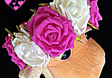 #ободок с розами из фоамирана