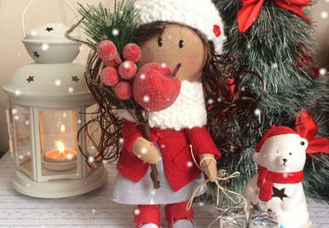 Интерьерная новогодняя кукла