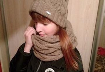 Комплект шапочка и снуд