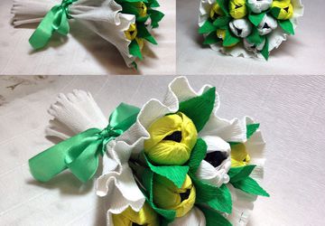 букет из конфет