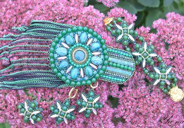 Комплект украшений из бисера "Варисцит"