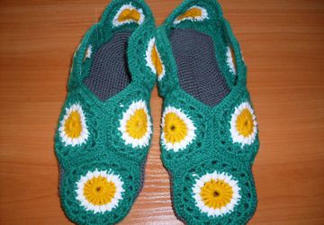 тапочки "Ромашковый мотив"