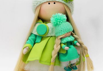 Интерьерная , текстильная  кукла