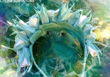 ободок с цветами