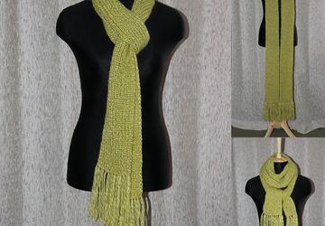 Шарф "Зелёная искорка"